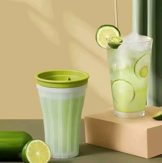 TPE SMOOTHIE CUP PINCH HOMEMADE CRUSHED ICE SLUSH SQUEEZE CUP DIY COLD BEVERAGE HOME KITCHEN  ACCESSORIES